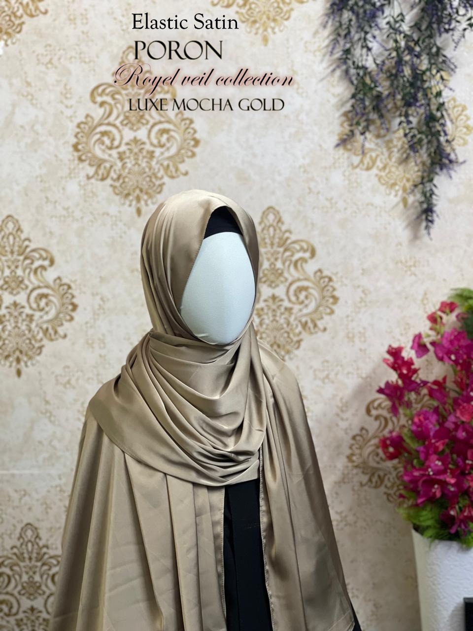 Thumbnail of Elastic Satin Hijab – Pin-Free, Premium Finish