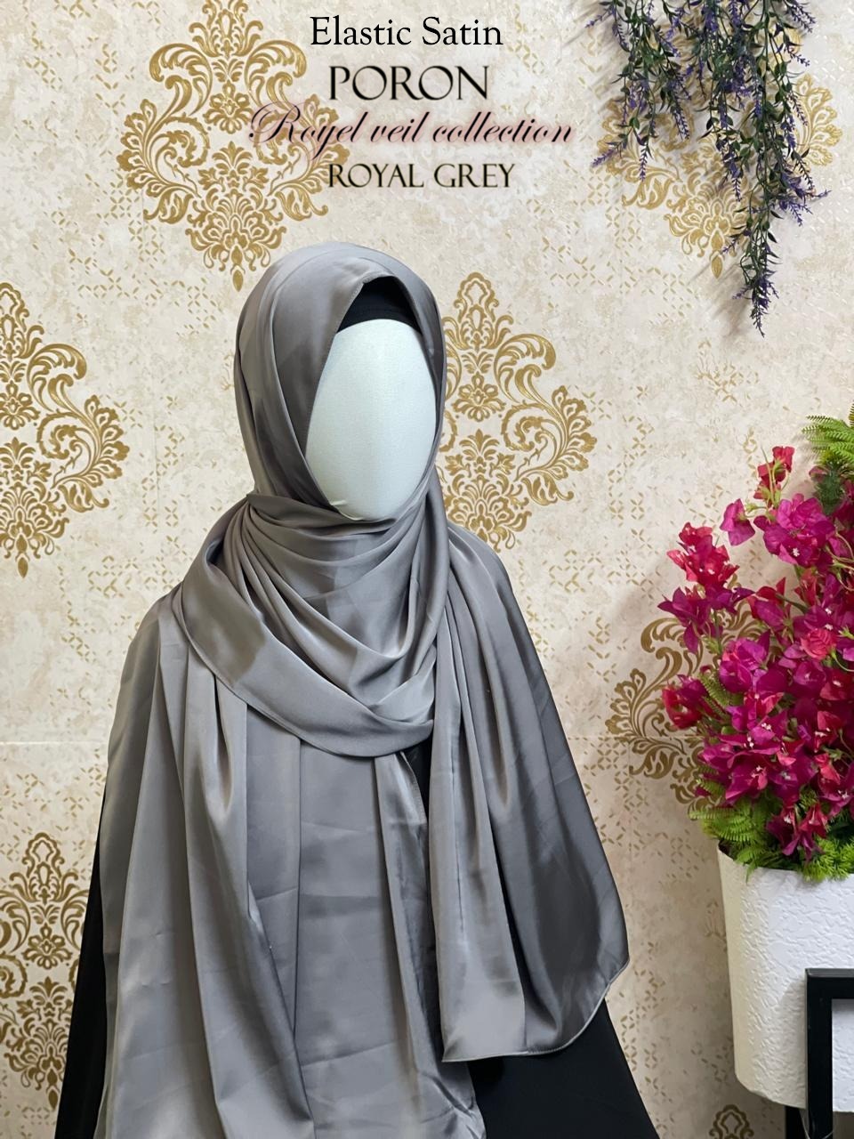 Thumbnail of Elastic Satin Hijab – Pin-Free, Premium Finish